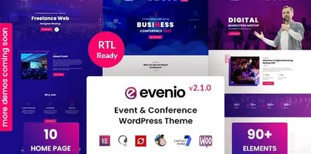 EE - Themeforest - Evenio - Event Conference WordPress Theme 34131366 v2.0.9