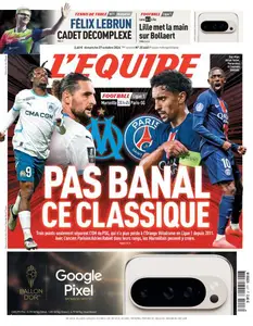 L’equipe du Dimanche 27 Octobre 2024