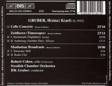 Robert Cohen, HK Gruber - HK Gruber: Manhattan Broadcasts, Cello Concerto, Zeitfluren (2002)