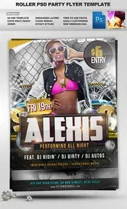 GraphicRiver Roller - Hip Hop style PSD Party Flyer Template