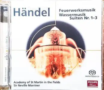 Sir Neville Marriner, ASMF - Handel: Wassermusik & Feuerwerksmusik (1980) [Reissue 2005] MCH PS3 ISO + DSD64 + Hi-Res FLAC