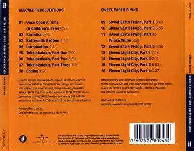 Marion Brown - Geechee Recollections & Sweet Earth Flying (1973-74) {2011 Impulse! 2-on-1 Remaster}