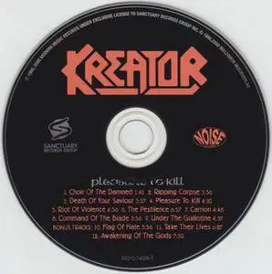Kreator - Pleasure To Kill (1986) [2000, Noise 82310-74039-2, U.S.A.]