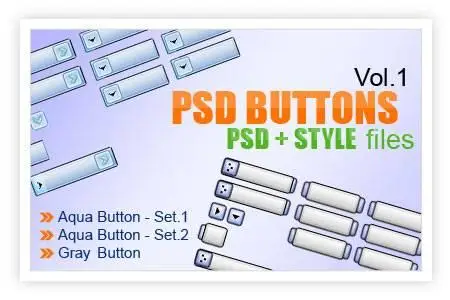 PSD Buttons Series   |   Vol.1