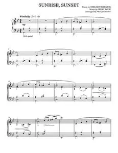 Sunrise, Sunset - Bock & Harnick, Fiddler On The Roof Musical (Piano Solo)