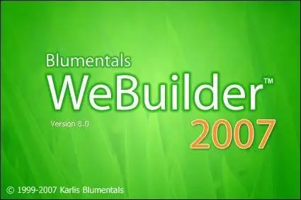 WeBuilder 2007 ver.8.0.1.76
