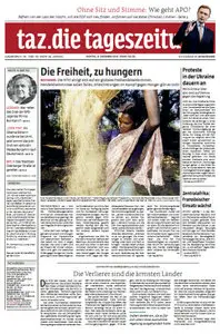 Tageszeitung TAZ vom 09 Dezember 2013