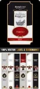 Stock Vector - Label & Bookmarks