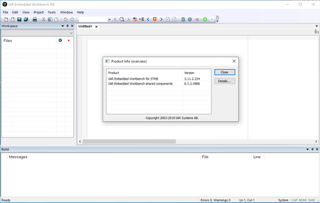 IAR Embedded Workbench for STM8 version 3.11.2