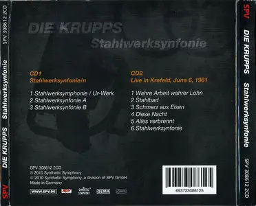 Die Krupps - Stahlwerksynfonie (1981) 2CD Expanded Edition Remastered Reissue 2010