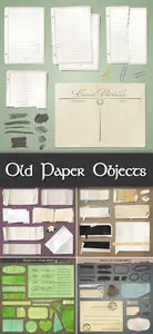 Old Paper Objects Vector