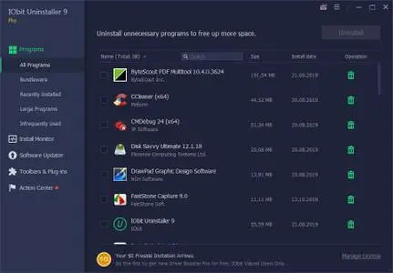 IObit Uninstaller Pro 9.1.0.8 Multilingual Portable