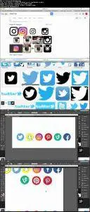 Design your own Social Media Logo Icons in Adobe Illustrator