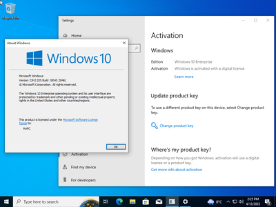 Windows 10 Enterprise 22H2 build 19045.2846 Preactivated (x64) Multilingual April 2023