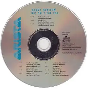 Barry Manilow - This One's For You (1976) [2002, Remastered Reissue]