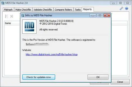 MD5 File Hasher Pro 2.0.0000.0