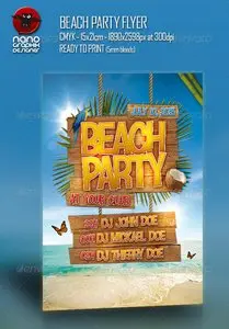 GraphicRiver Beach Party Flyer
