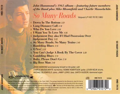 John Hammond - So Many Roads (1965) Reissue 2005