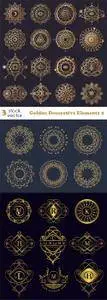 Vectors - Golden Decorative Elements 2