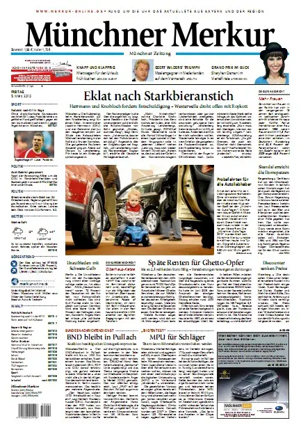 Münchner Merkur vom 2. März 2010 + 3. März 2010 + 4. März 2010 + 5. März 2010