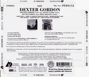 Dexter Gordon - Go! (1962) {2010 Analogue Productions Remaster}