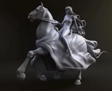 Horse girl  3D Print