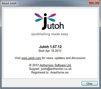 Anthemion Software Jutoh 1.67 (Windows/MacOSX)