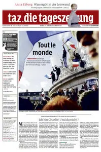 Tageszeitung TAZ vom 12 Januar 2015