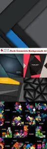 Vectors - Dark Geometric Backgrounds 22