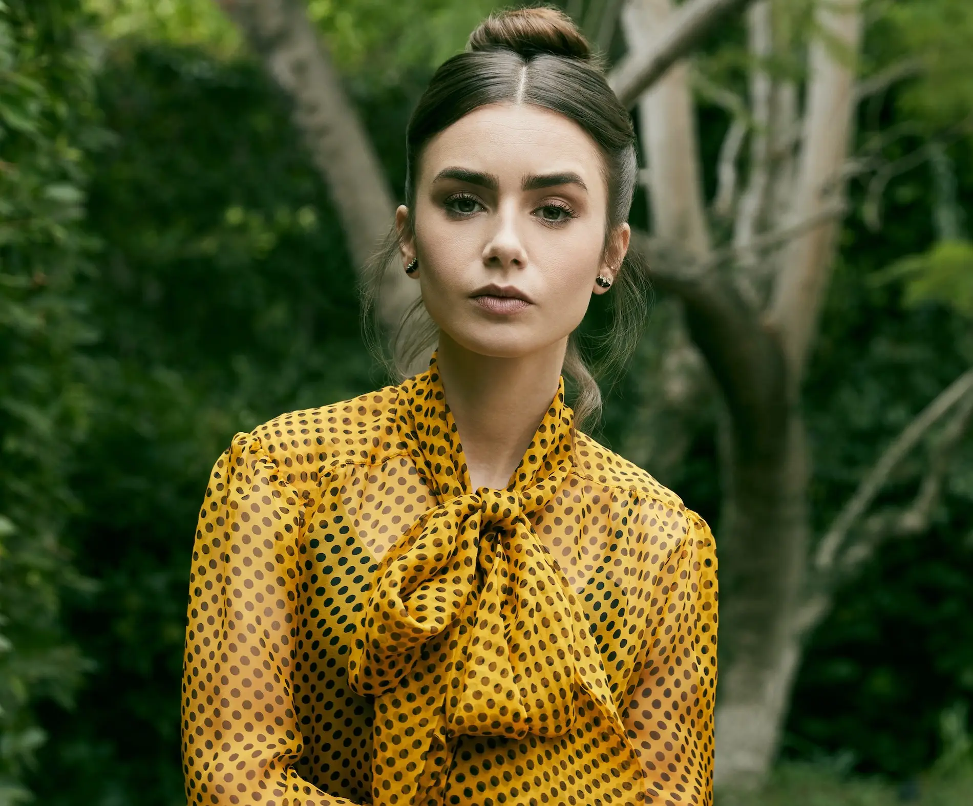 Lily Collins by Gari Askew II for Backstage November 19, 2020 / AvaxHome