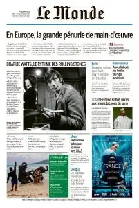 Le Monde du Jeudi 26 Août 2021