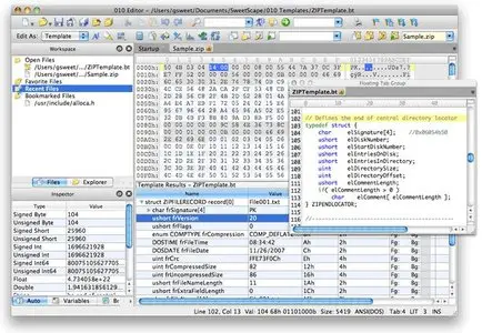 SweetScape 010 Editor v4.0.2 Mac OS X