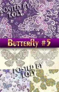 Beautiful butterfly #5 - Stock Vector