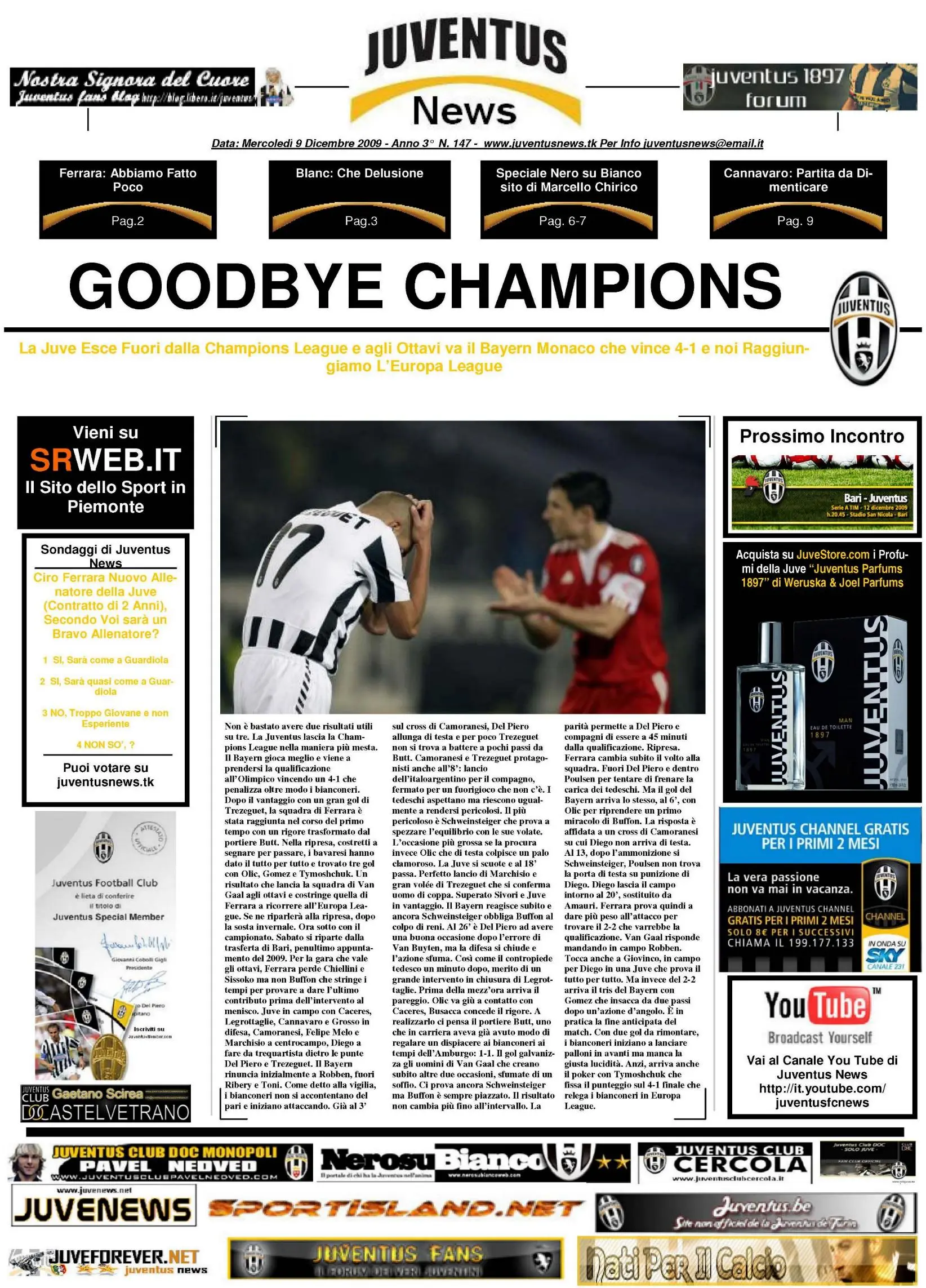 Juventus News 09.12.2009