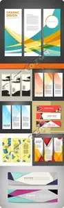 Modern advertising banner vector