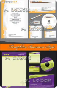 Templates Business Style - Stock Vectors 
