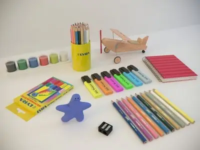 3D models of subjects in а children's room