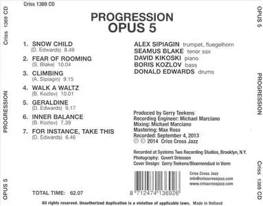 Opus 5 - Progression (2014) {Criss Cross Jazz}