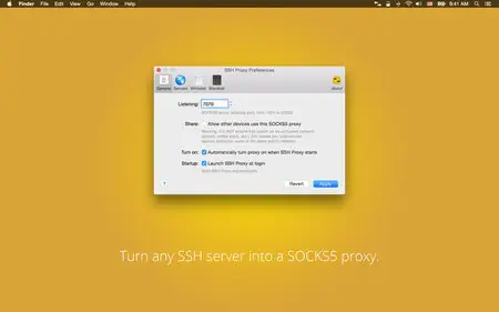 SSH Proxy v14.11 Mac OS X Retail