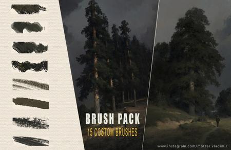 Traditional Texture Brushes for Photoshop