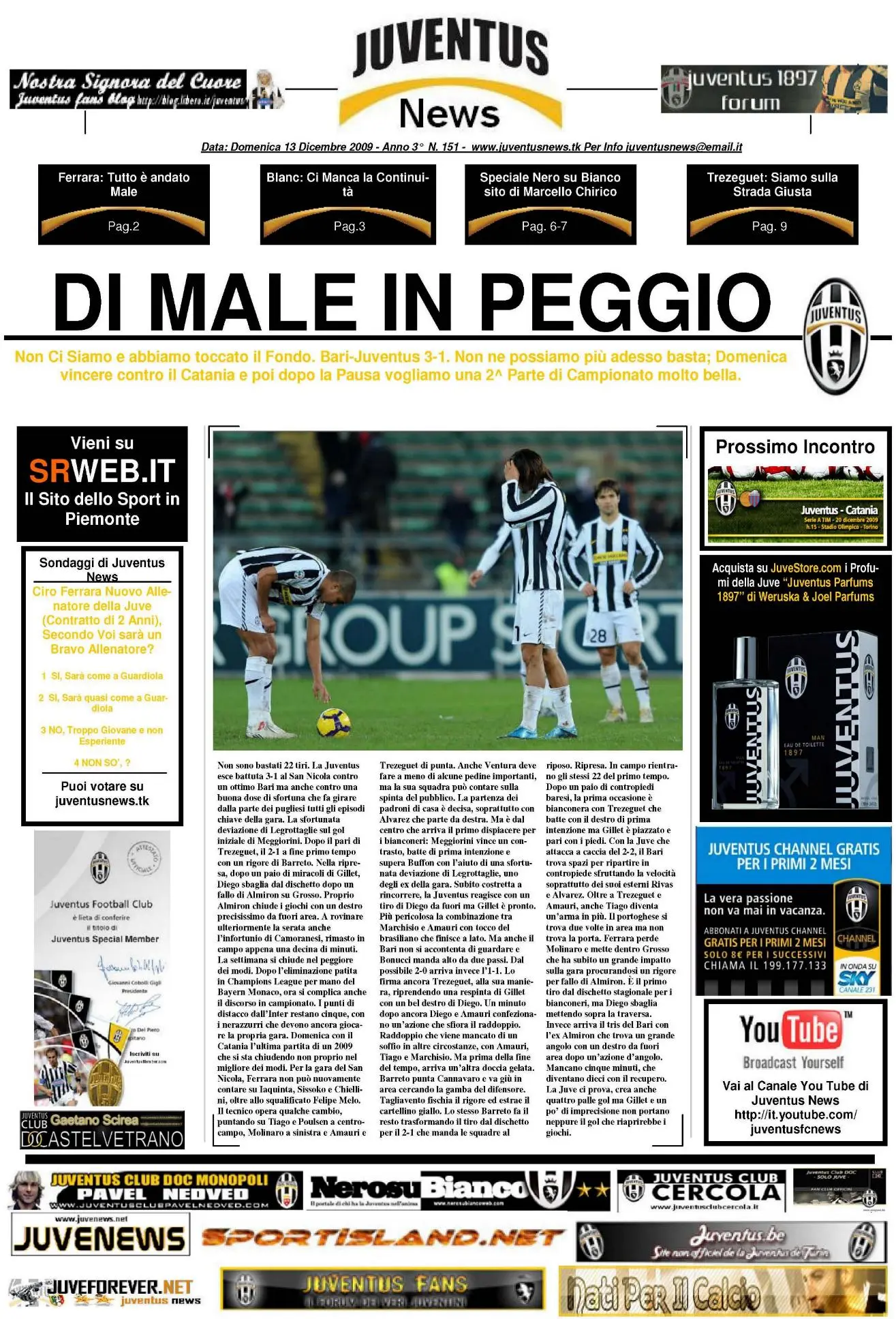 Juventus News 13.12.2009