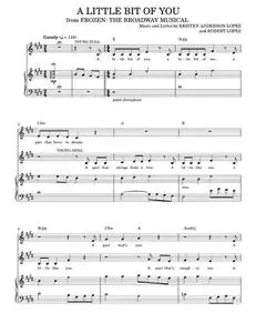 A Little Bit Of You - Kristen Anderson-Lopez & Robert Lopez (Piano Vocal)