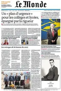 Le Monde et Supplément du Mercredi 27 Juin 2012