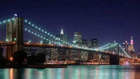 Brooklyn Bridge Panorama at Night