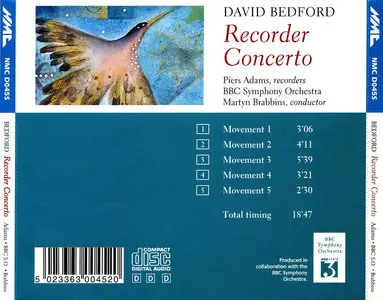 David Bedford (with BBC Symphony Orchestra & Piers Adams) - Recorder Concerto (1997)