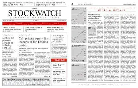 Stockwatch - Canada Daily – January 05, 2018