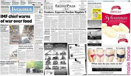 Philippine Daily Inquirer – April 14, 2008