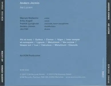 Anders Jormin - Ad Lucem (2012) {ECM 2232}