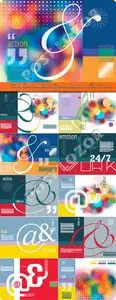 Brochures booklet and presentations abstract vector