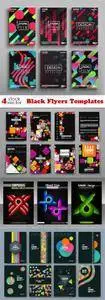 Vectors - Black Flyers Templates